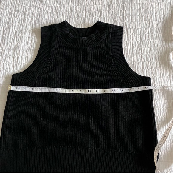 Aqua black cotton sleeve sweater - Picture 10 of 10